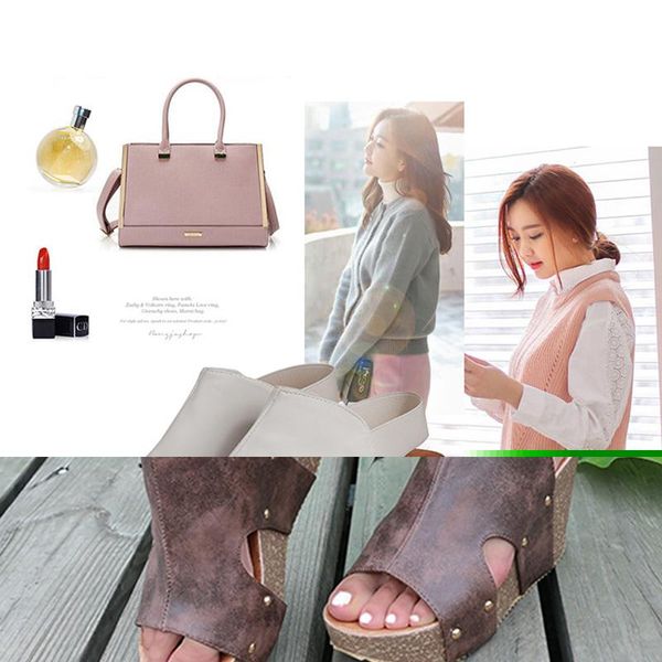 

summer pumps high heels platform wedge sandals for women wedges 9cm high heel fish mouth retro women's shoes platform sandalias, Black