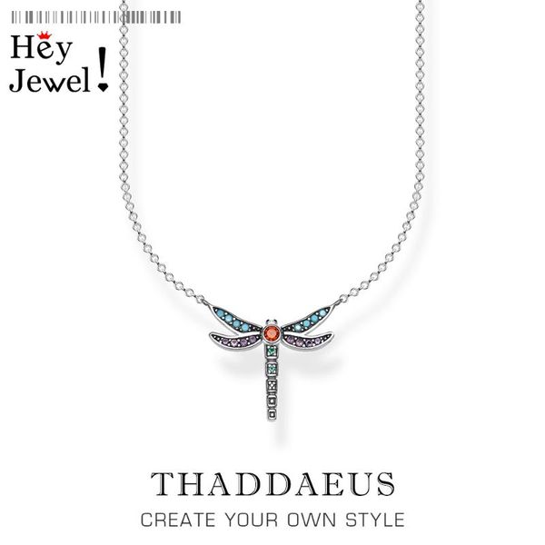 

charm necklace playful dragonfly,2021 spring brand new fine jewelry europe 925 sterling silver bohemia gift for women