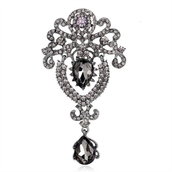 

accessories wind brooch crown crystal brooch accessories brooches, Red;brown