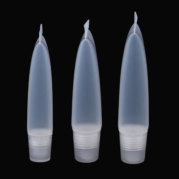 

storage bottles & jars 8/10/15ml transparent empty lip gloss tubes lipstick tube soft makeup squeeze clear container