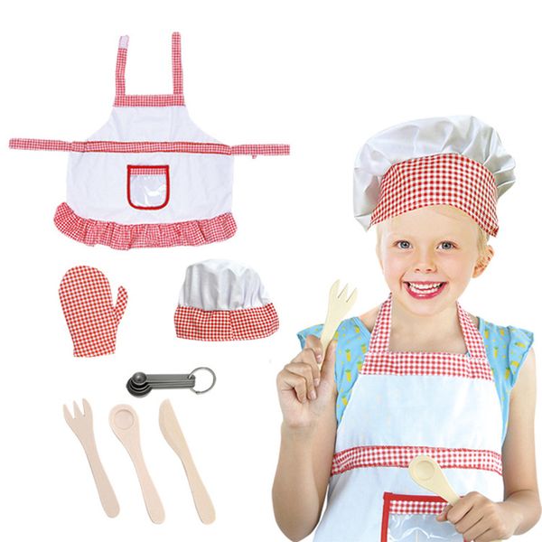 

Children's Chef Costume Set Costume Halloween w 80-110cm, Black;red