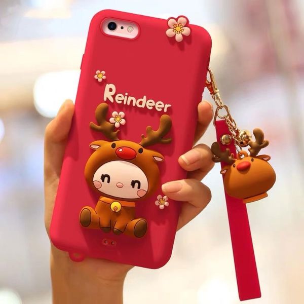 

lovely reindeer full package anti falling silicone sleeve for iphone6 6s