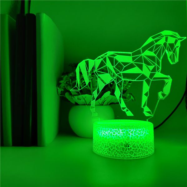 

kids gift night light 3d led lamp usb nightlight touch switch unicorn figure bluetooth speaker color control holiday birthday