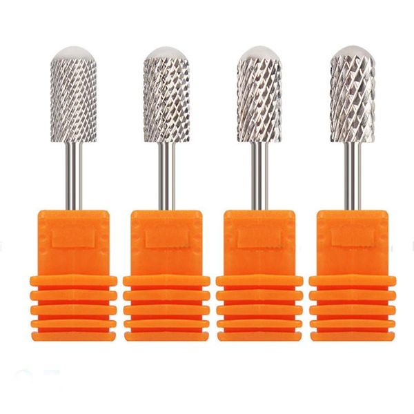 

nail drill & accessories yovibit 2pcs/lot sliver cone bits for electric manicure machine accessory carbide milling cutter tool