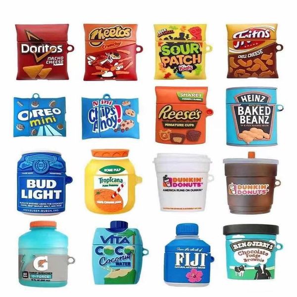 

cute fiji water drink case for airpods 3 headphone protection cover for air pods pro 2 cases silicone earphone capa
