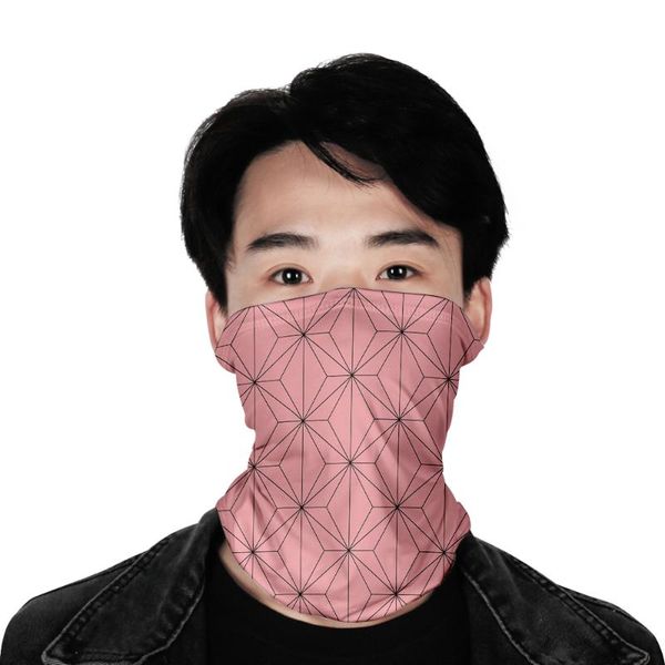 

scarves head scarf women's shawl women/men fashion demon slayer 3d hijab anime print, Blue;gray