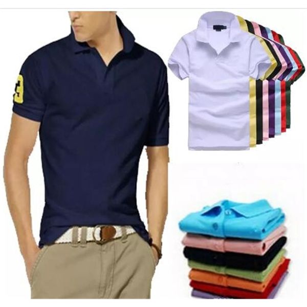 

designer 2018 new polo shirt men crocodile embroidery big size s-6xl short sleeve summer casual cotton shir, White;black