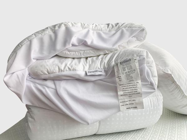 

comforters & sets fancysleeper soft quilt for summer cool, white