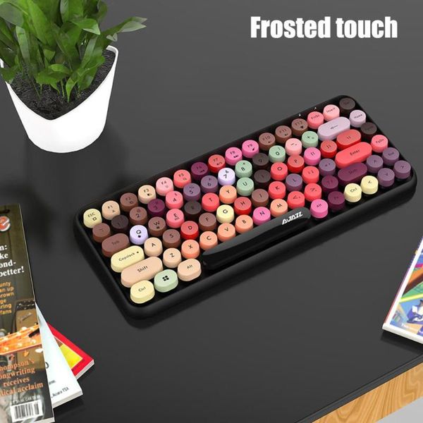 

bluetooth keyboard tablet computer notebook home office girl punk keyboard phone