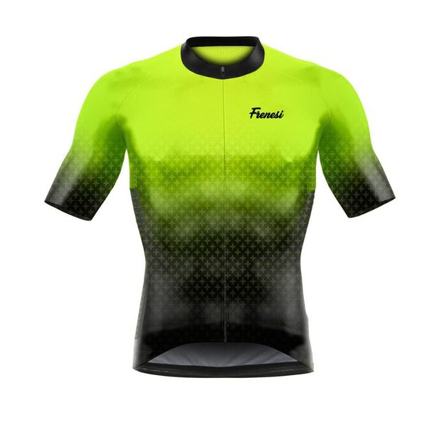 

racing sets 2021frenesi summer men's and women's road bike short-sleeved breathable quick-drying fabric outdoor cycling sportswear, Black;blue