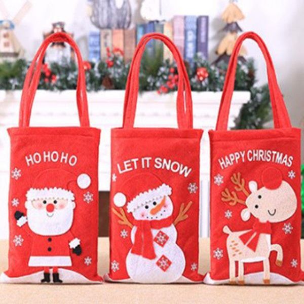 

christmas decorations gift bag santa claus snowman candy bags cookie packaging