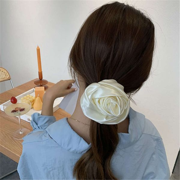 

hbp fashion south korea east gate white rose large intestine hairband with sweet headband, Silver