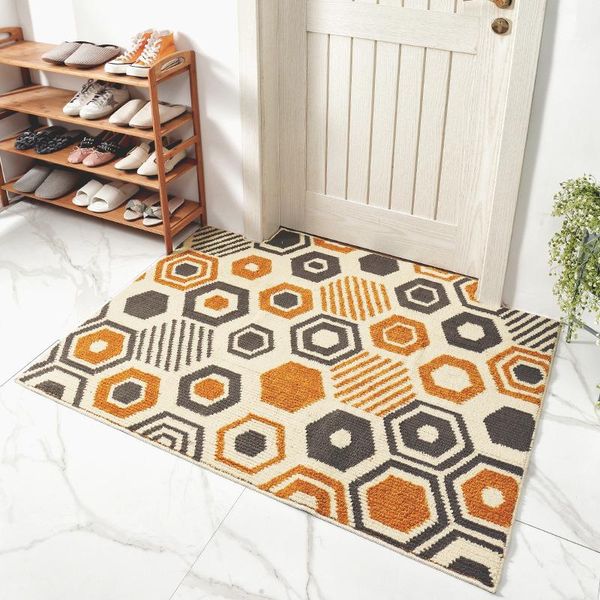 

cushion/decorative pillow geometric anti-slip suede carpet door mats doormat indoor kitchen room floor mat rug doormats puzzles soft fluffy