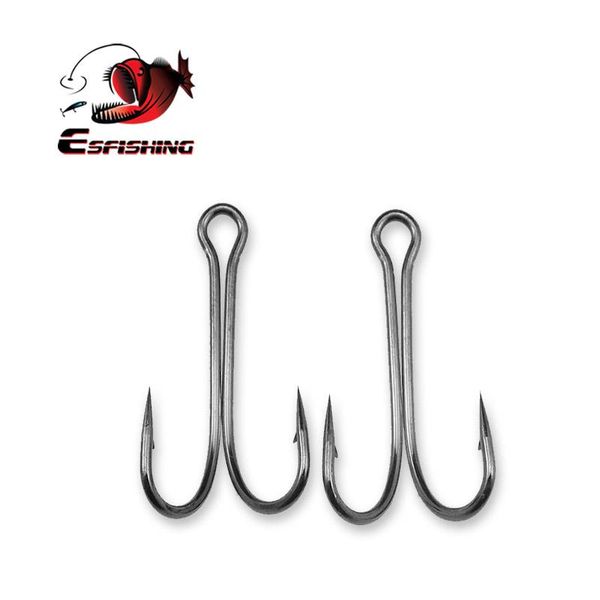 

fishing hooks kesfishing 10pcs long shank double hook weedless duple for jig bass fish tackle soft lure
