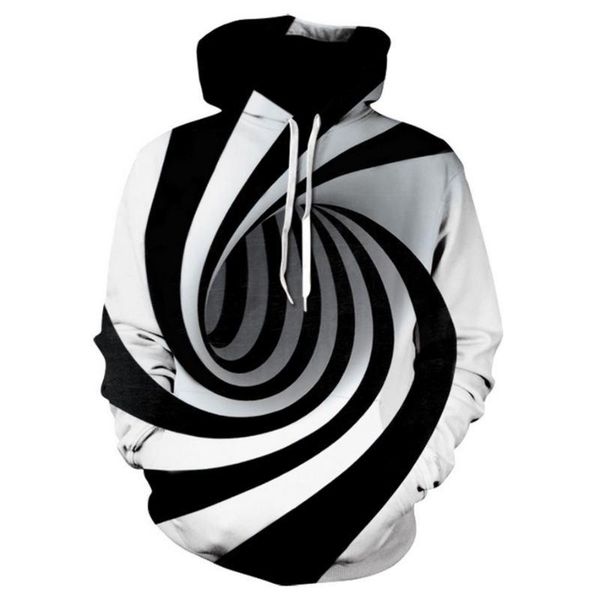 

men's hoodies & sweatshirts spring and autumn sweatshirt digital 3d printing hoodie men/women universal pullover outdoor sports fitness, Black