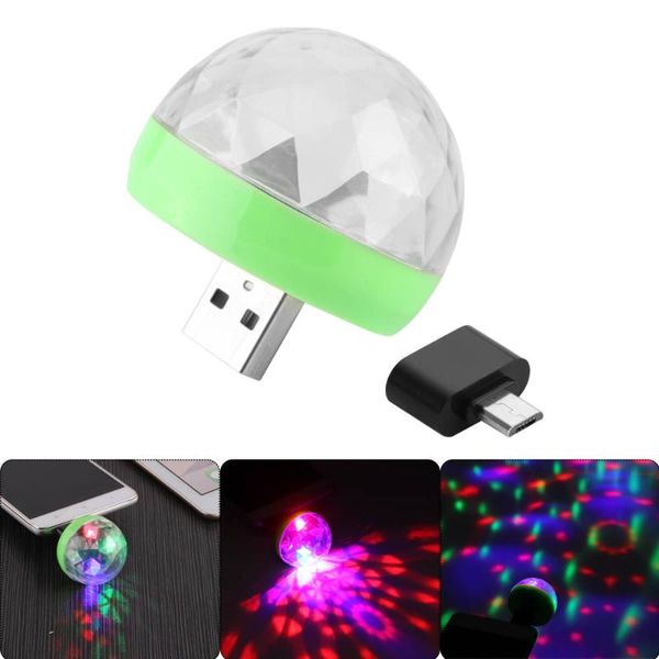 

effects 3pcs mini usb led party lights portable crystal magic ball home karaoke decorations colorful stage disco light