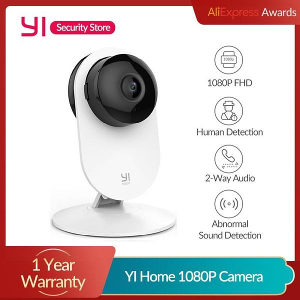 

yi home 1080p ip camera ai surveillance cam wifi human detection 2-way audio night vision activity alerts cloud/sd storage