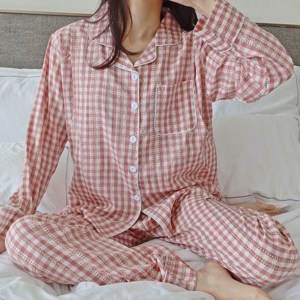 

summer thin woven suit postpartum lactation clothing hypertrophy style pregnancy spring and autumn maternity pajamas, White