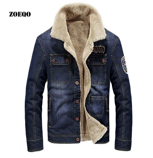 

men's jackets man jacket and coats brand clothing warm denim mens jeans winter thicken coat men outwear male 4xl, Black;brown