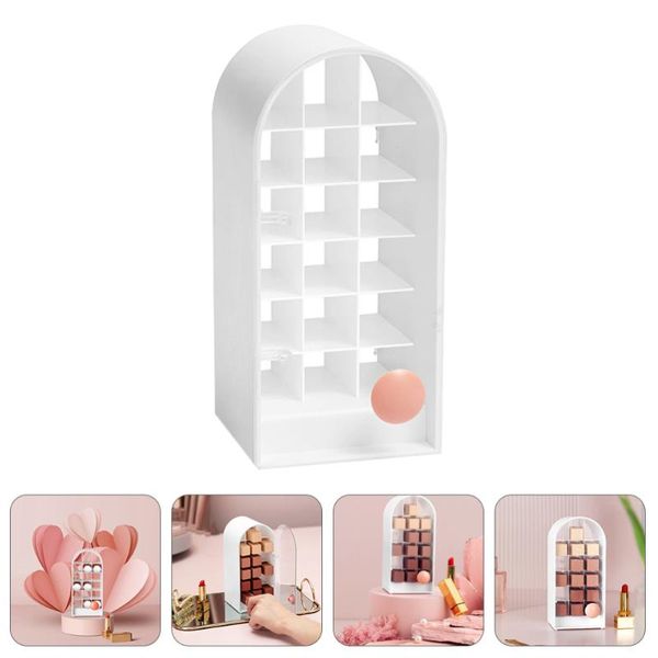 

storage boxes & bins 1pc lipstick rack home deskbox lip gloss stand white