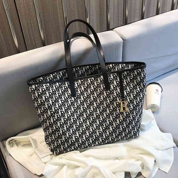 

2022 factory wholesale new embroidery capacity women large canvas shoulder portable tote