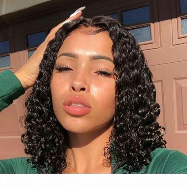 

short full lace human hair wigs with baby hair for blace women pre plucked hairline brazilian virgin lace front human hair wigs curly, Black;brown