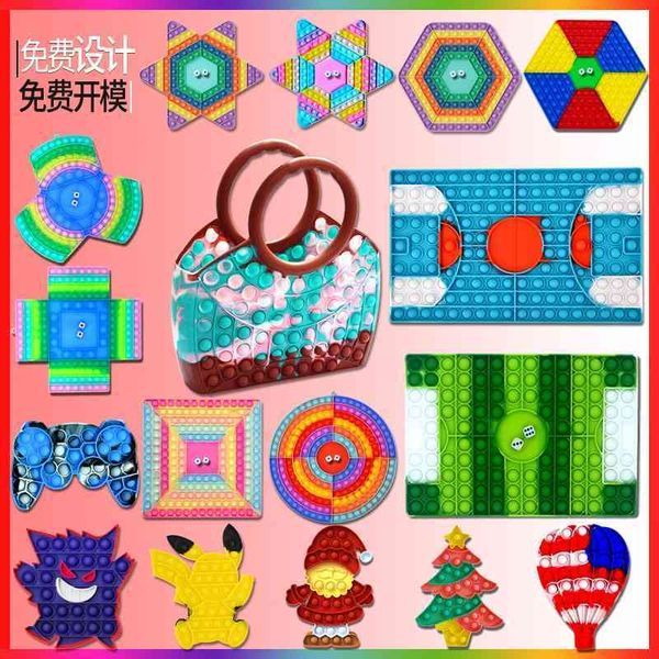 

new large chessboard handle rodent killing pioneer pop it puzzle decompression toy