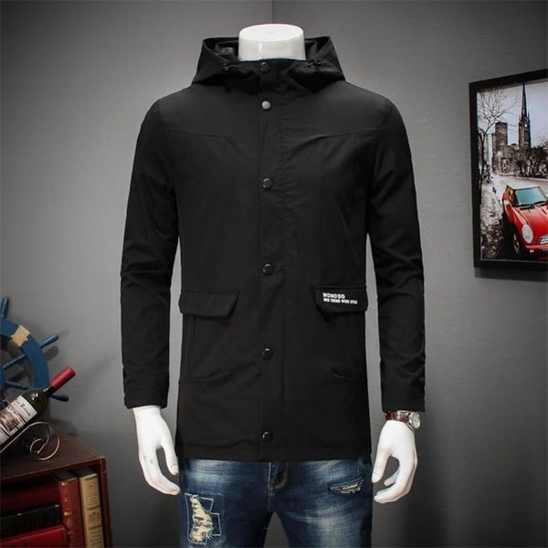 

men's jackets spring and autumn big size 8xl 7xl 6xl 5xl 4xl jacket men windproof hood parka mens coats windbreaker coat masculina, Black;brown