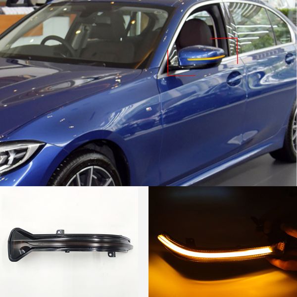 2pcs Автоматическое освещение для BMW 3er G20 G21 G28 G2X 2019 2020 Светодиодный динамический динамический сигнал сигнал светового сигнала световой зеркальной лампы заднего вида заднего вида