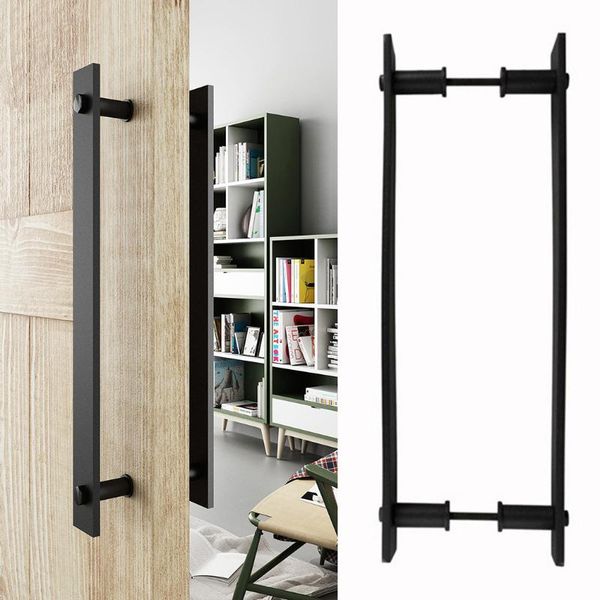 

craft tools gate door handle hardware set iron matte with screws shed cabinet 1 pair