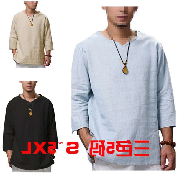 

shirtschristian medieval men's loose shirt long sleeve v-neck t-shirt halloween costume, White;black
