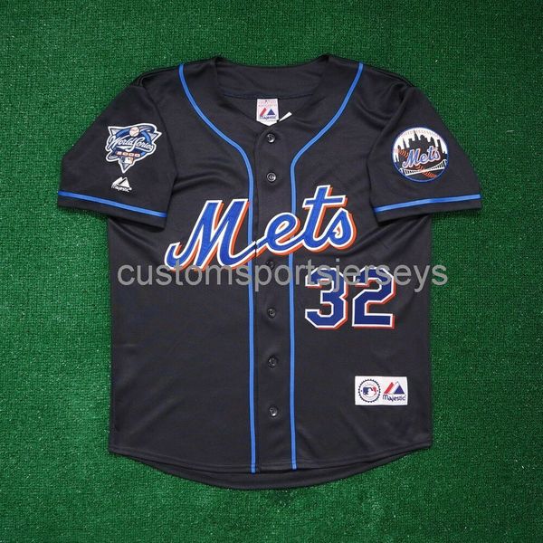 

men women youth embroidery mike hampton 2000 world series black jersey all sizes
