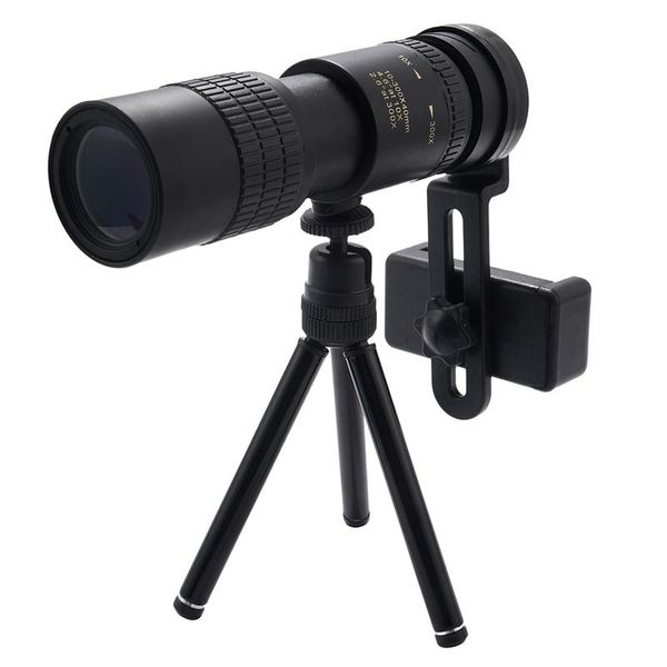 

telescope & binoculars 10-300x40mm super telepo zoom monocular with tripod pocket