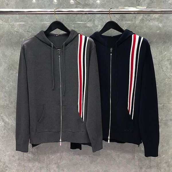 

men's sweaters fashion 2021 brand men slim fit hooded cardigan clothing patchwork solid zipper wool spring autumn casual coat, White;black