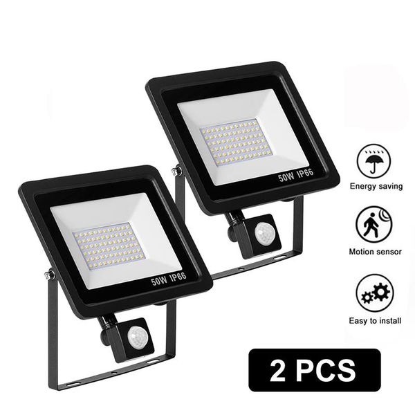 

floodlights motion sensor led flood light 50w 30w 20w 10w with waterproof floodlight projector lamp outdoor spotlight for garden street