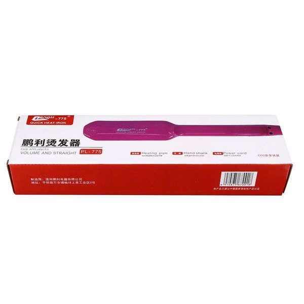 

hair crimper curler iron anion ceramic wave curling wand with 5-spped temperature control hair curler - rose red