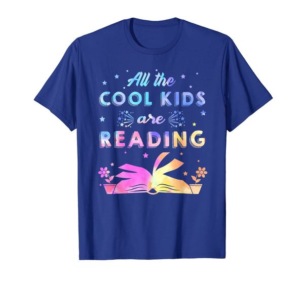 

all the cool kids are reading book gifts t-shirt, White;black