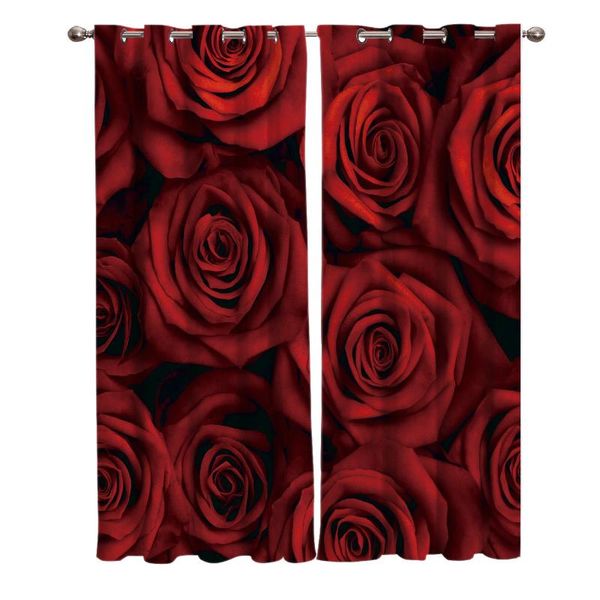 

curtain & drapes dark rose love window treatments curtains bathroom indoor print decor kids party decoration patio girls boys