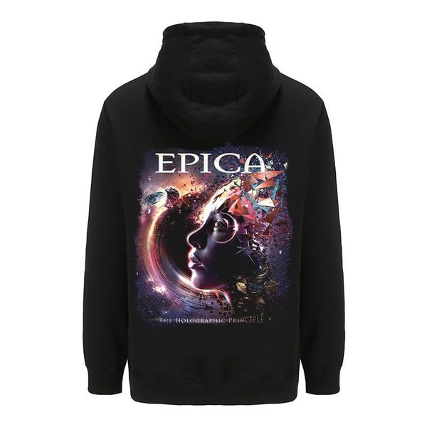 

men's hoodies & sweatshirts bloodhoof epica long sleeve cotton pullover hoodie, Black