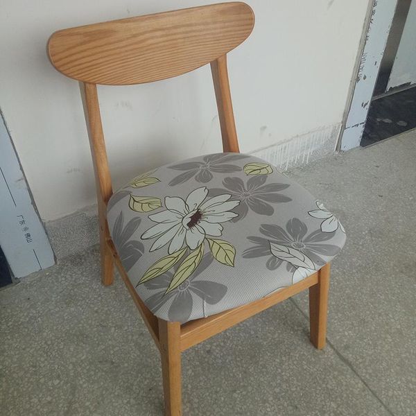 

chair covers stretch kitchen dining cover jacquard seat case milk silk living room furnitue protector office