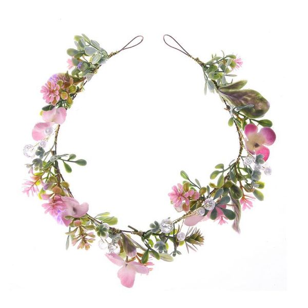 

pastoral floral flower crown kids party hair accessories girls flower wreath headband floral garlands women headdress o qylyxm