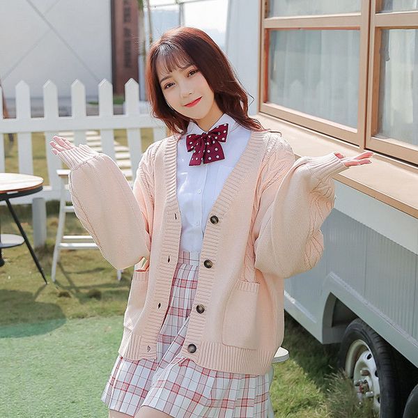 

2021 new women spring autumn knitted cardigan sweater female casual solid color v-neck long sleeve coat pockets knitwear l389eqru, White;black