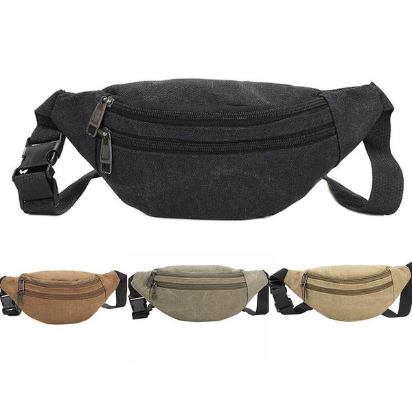

waist bags bag casual functional money phone pouch belt women for canvas hip banana
