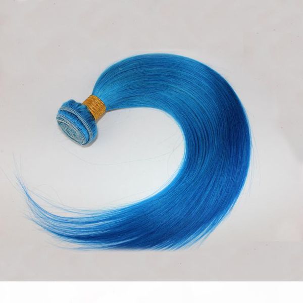 

dilys straight human hair bundles blue color indian malaysian brazilian vrigin human hair wefts human hair extensions, Black