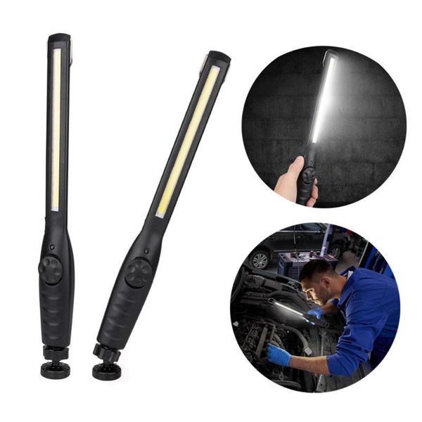 

flashlights torches 12000lm mechanic work light rechargeable cob led military portable lighting inspection repair lamp