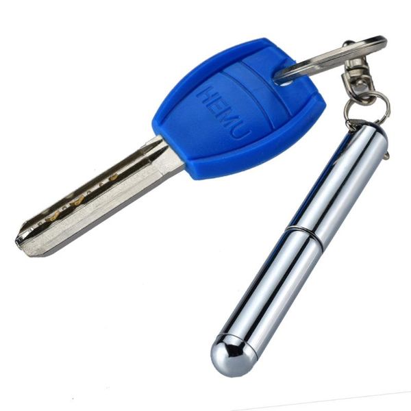 

hooks & rails mini metal key ring stainless steel pen keyring telescoping tool