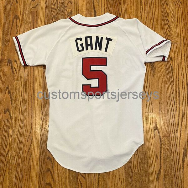 

men women youth embroidery ron gant vintage baseball jersey men women youth baseball jerseys xs-6xl all sizes, Black