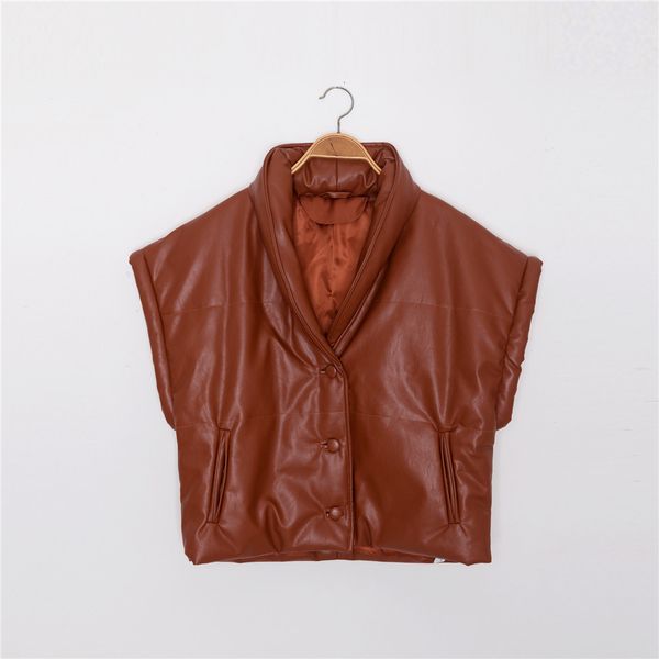 

2021 solid color vest women casual single breasted new vgzu, Black