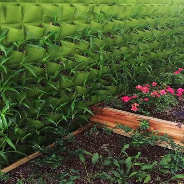 

72 pocket vertical garden planter wall hanging bag garden planting bag 2