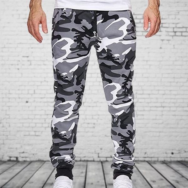 

men's pants 2021 brand harem men sweatpants full length military camo combat army trousers male casual hip hop cargo, Black